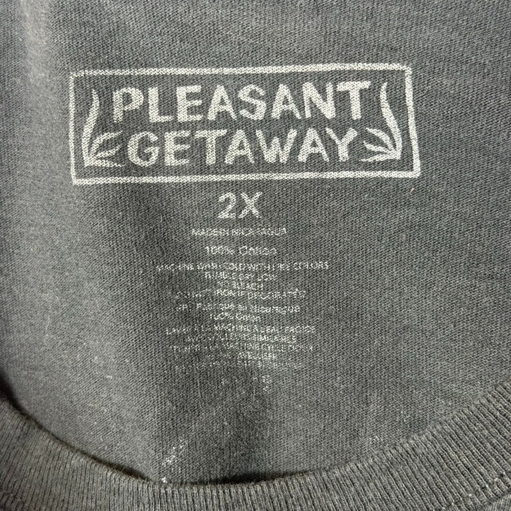 Pleasant Getaways Japanese Ramen Graphic T-Shirt 2X Black Front Back - Picture 7 of 7